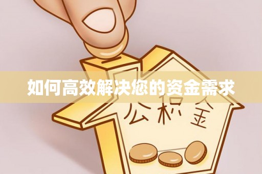 德昌如何高效解决您的资金需求